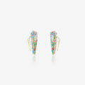 Crystal Haze Slimline Cuff Earrings