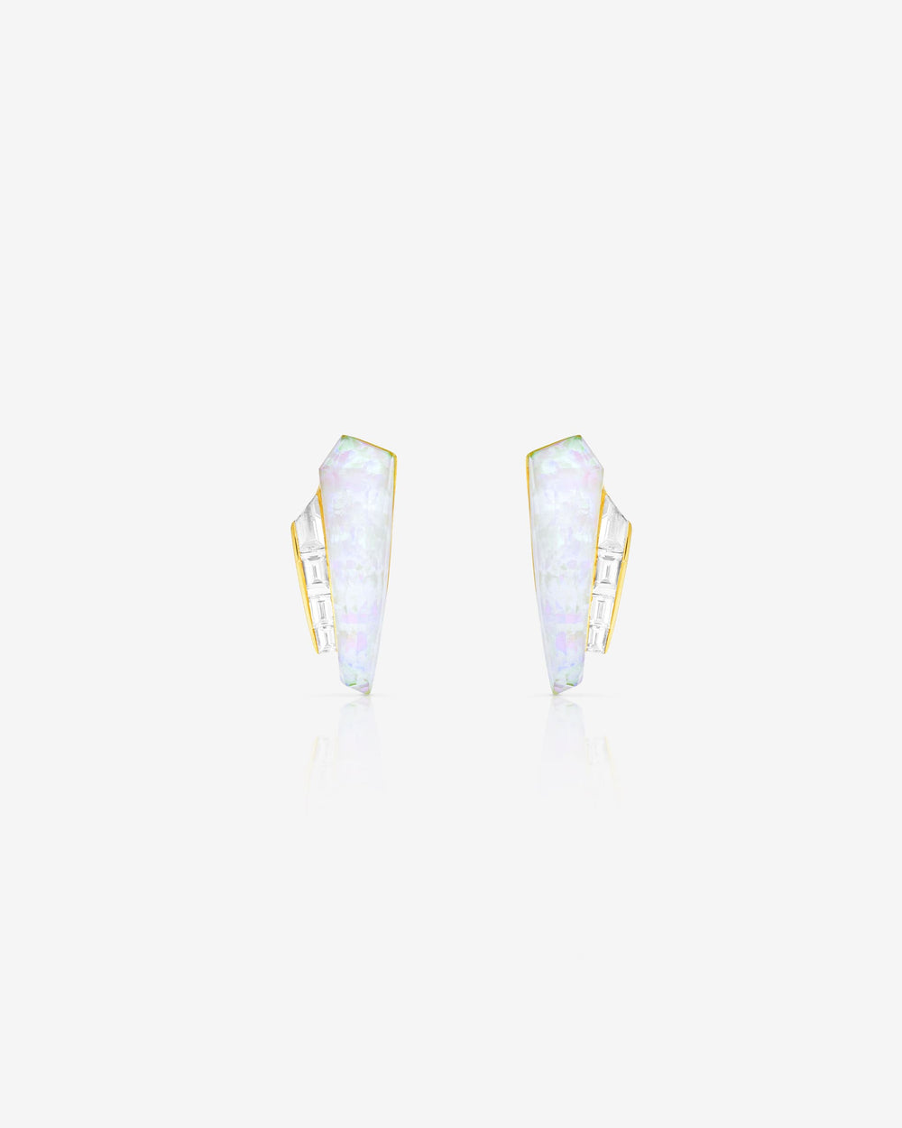 Crystal Haze Slimline Cuff Earrings