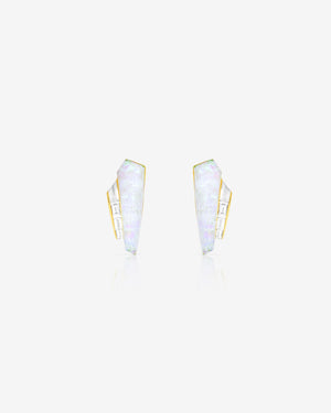 Crystal Haze Slimline Cuff Earrings