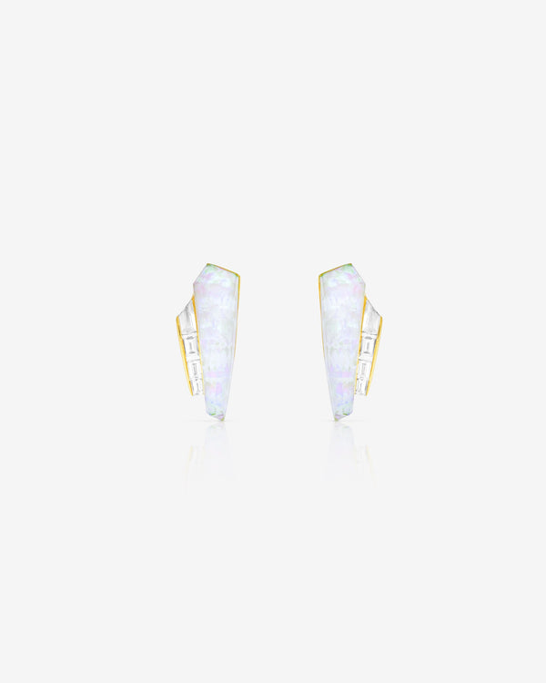 Crystal Haze Slimline Cuff Earrings