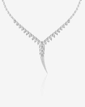 Tail Feather Drop Necklace