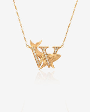 W is for Whale Necklace