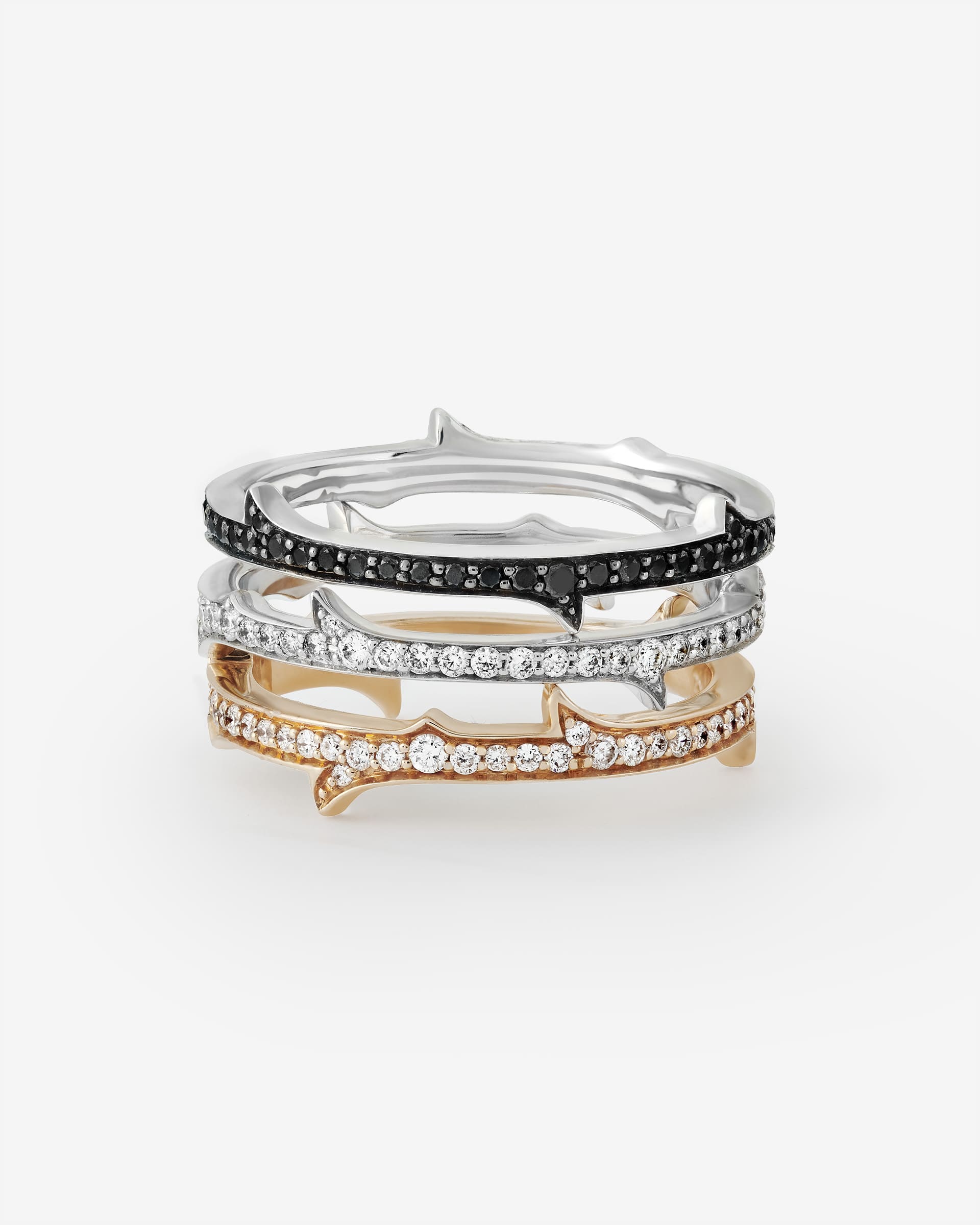 Thorn Stem Ring in 18K Rose Gold Stephen Webster