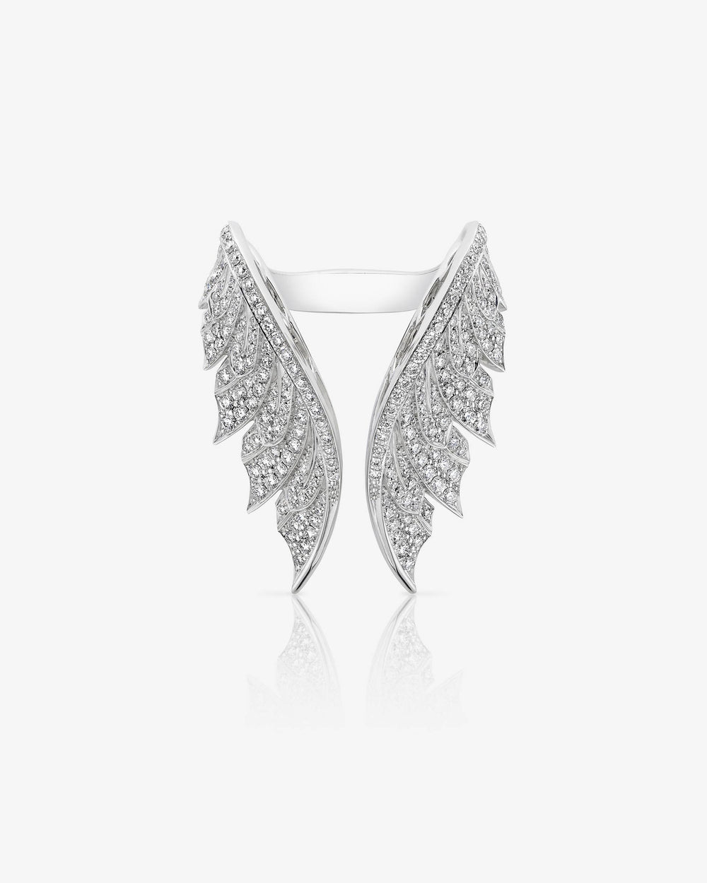 Open Tail Feather Ring