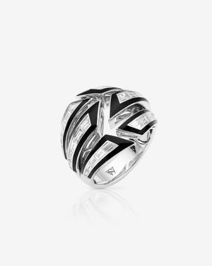 Shattered Bombè Enamel Ring