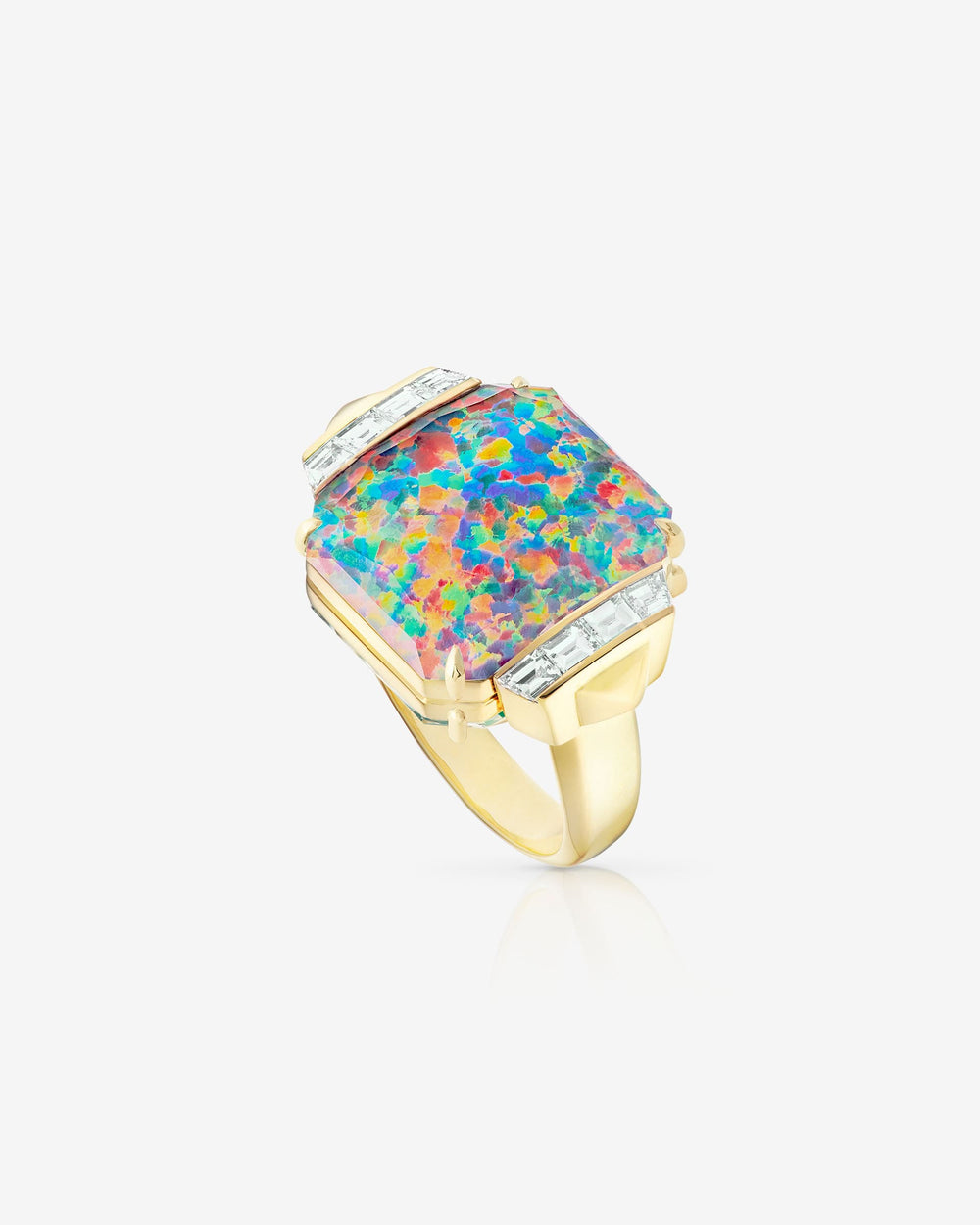 Crystal Haze Twister Ring