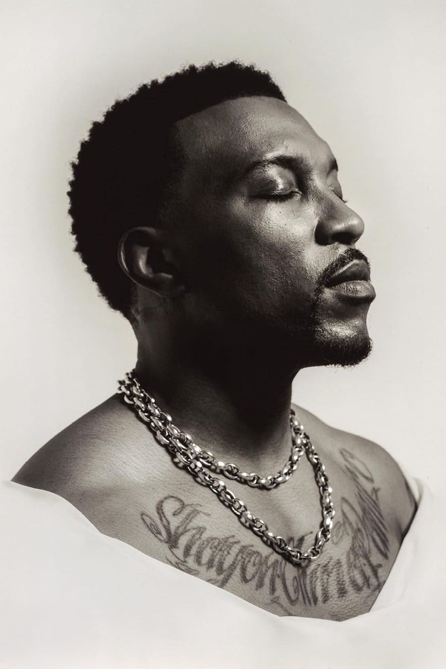 Ashley Walters wearing Stephen Webster Classic Link Chains 13mm