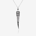 Tail Feather Long Drop Pendant