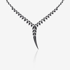 Tail Feather Drop Necklace