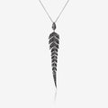 Tail Feather Long Drop Pendant
