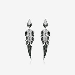 Tail Feather Drop Earrings