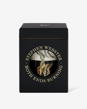 Front view of Both Ends Burning Candle showing packaging