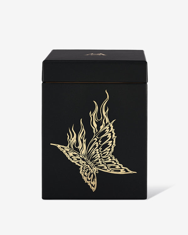 Back view of Both Ends Burning Candle packaging