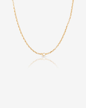 Hanging view of Stephen Webster 18 ct yellow gold Classic Medium Link chain with medium thorn-inspired links
