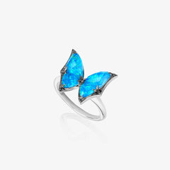 Mini Winged Cocktail Ring