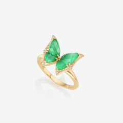 Mini Winged Cocktail Ring