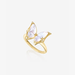 Mini Winged Cocktail Ring