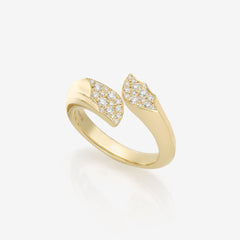 Pavé Split Wing Band