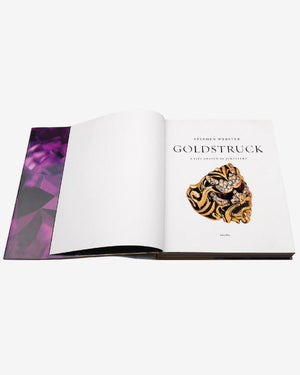 Close-up of Goldstruck book and texture