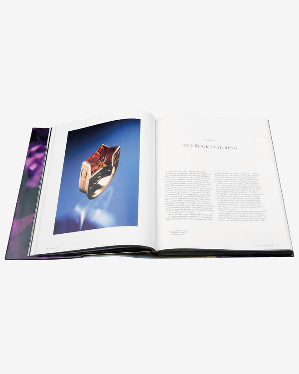 Inside view of Goldstruck: A Life Shaped by Jewellery hardcover book