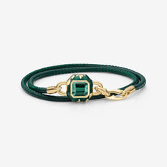 Interlock Leather Bracelet