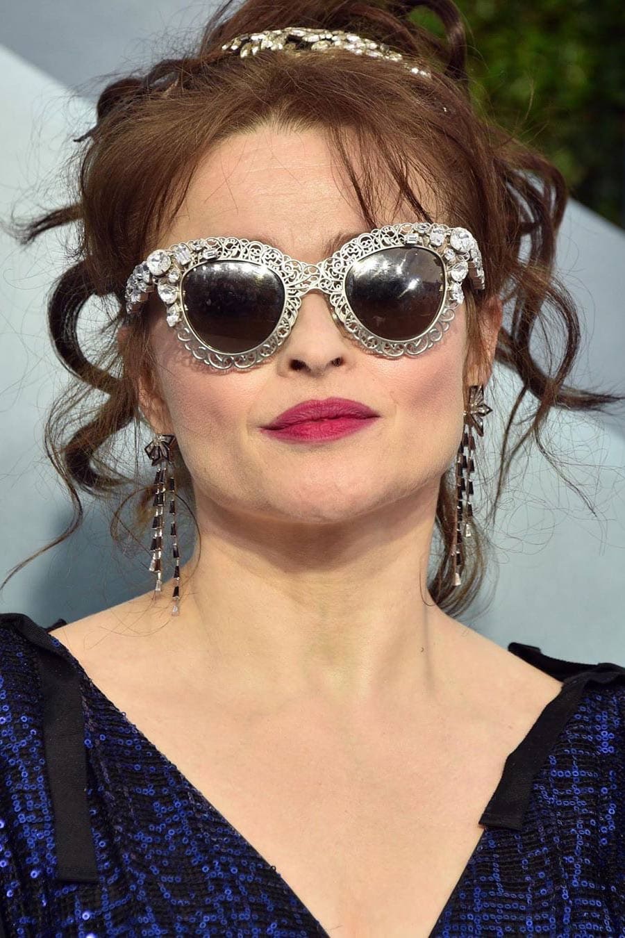 Helena Bonham Carter wearing Stephen Webster Cascade Enamel Earrings