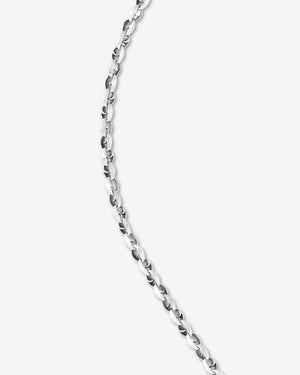 Close-up detail of links on the Stephen Webster Thorn Medium Razer Tag Lapis necklace