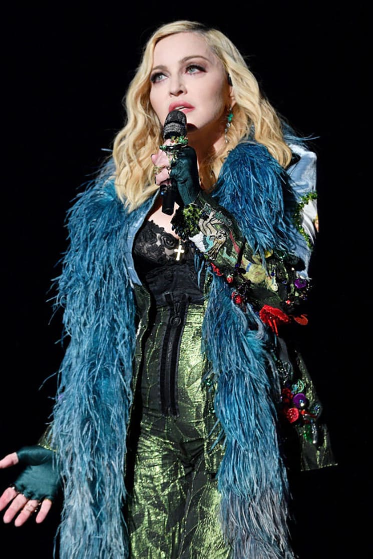 Madonna wearing Stephen Webster Crystal Haze Grasshopper Ring
