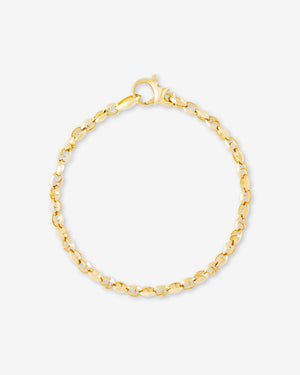 Men’s 18 ct yellow gold Thorn Classic 7 mm link bracelet by Stephen Webster with bold thorn-inspired design