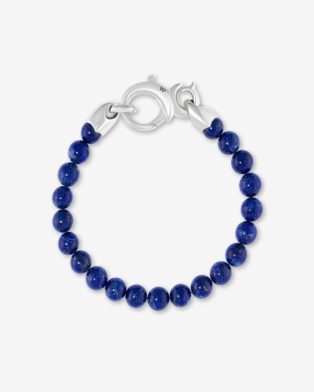 Men’s sterling silver Thorn Beaded Bracelet by Stephen Webster with vibrant blue lapis gemstone beads