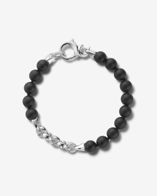 Men’s sterling silver Thorn Beaded Bracelet by Stephen Webster with sculptural thorn-inspired beads