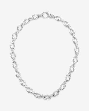 Men’s sterling silver Thorn Entwined 12 mm link chain by Stephen Webster with bold thorn motif and polished finish