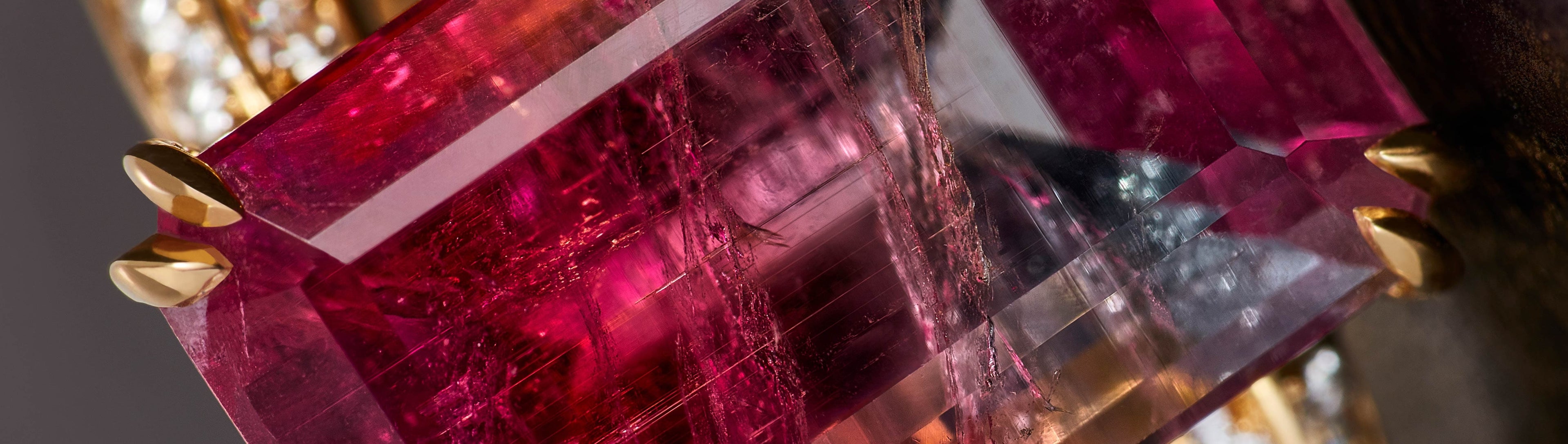 Tourmaline gemstone at Mohs hardness 7-7.5 — suitable for everyday wear with some care