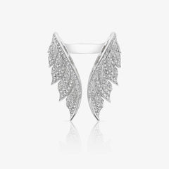 Open Tail Feather Ring