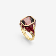 Portrait Pavé Cocktail Ring