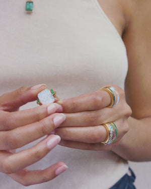 Crystal Haze Twister Ring