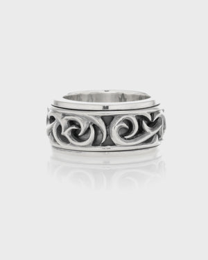 Thorn Carved Rotating Ring