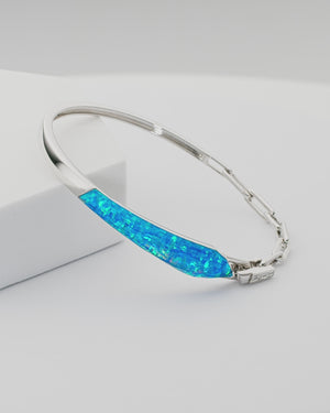 Stephen Webster black opalescent Crystal Haze shard linked bracelet in 18ct white gold with black opalescent Crystal Haze and diamond accents