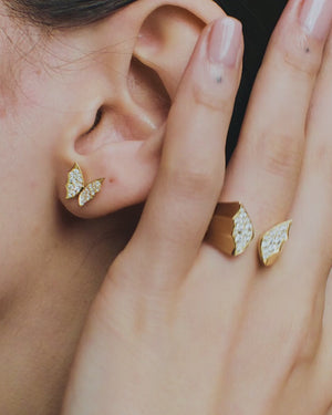 Pavé Stud Earrings