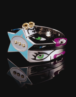 Stephen Webster × Machine Gun Kelly Gossip Ring in sterling silver with turquoise enamel star — 360 video