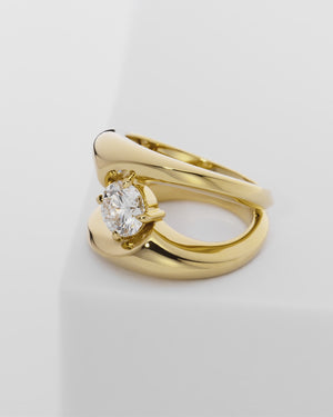 Sculpted Thorn Solitaire Ring (Round)