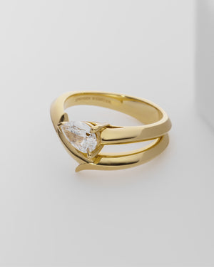 Thorn Floating Solitaire Slimline Ring