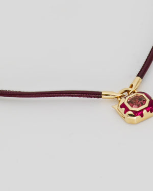 Interlock Leather Pendant