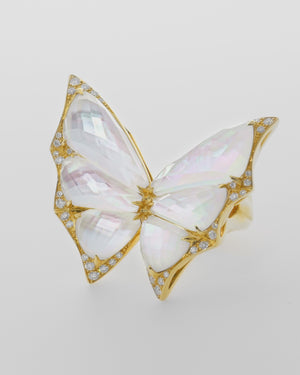 Crystal Haze Large Cocktail Ring