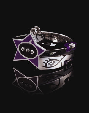 Stephen Webster × Machine Gun Kelly Gossip Ring Edition — sterling silver with deep-purple enamel star — 360 video