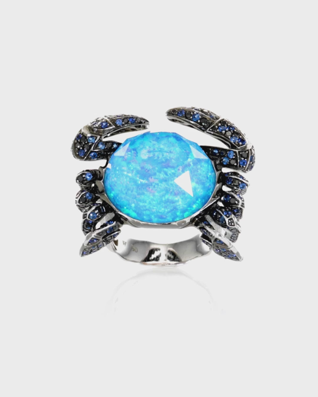 Jewels Verne Crab Ring in 18K White Gold | Stephen Webster