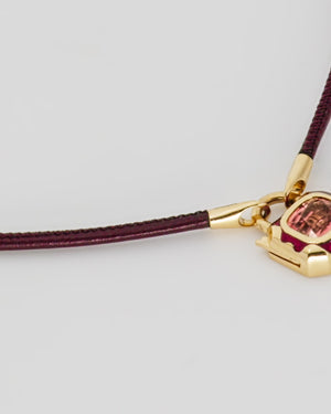 Interlock Leather Pendant