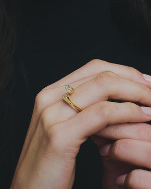 Pavé Split Wing Band