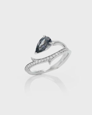 Thorn Floating Solitaire Ring