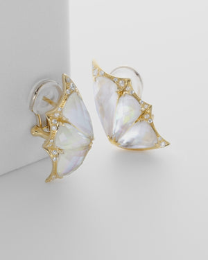 Crystal Haze Cuff Earrings